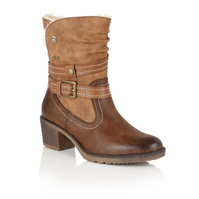 Brown Relife 'Mallory' calf boots